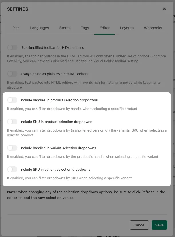 I have multiple products/variants with the same name screenshot
