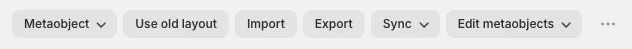 Metaobject Definitions: metaobject page toolbar